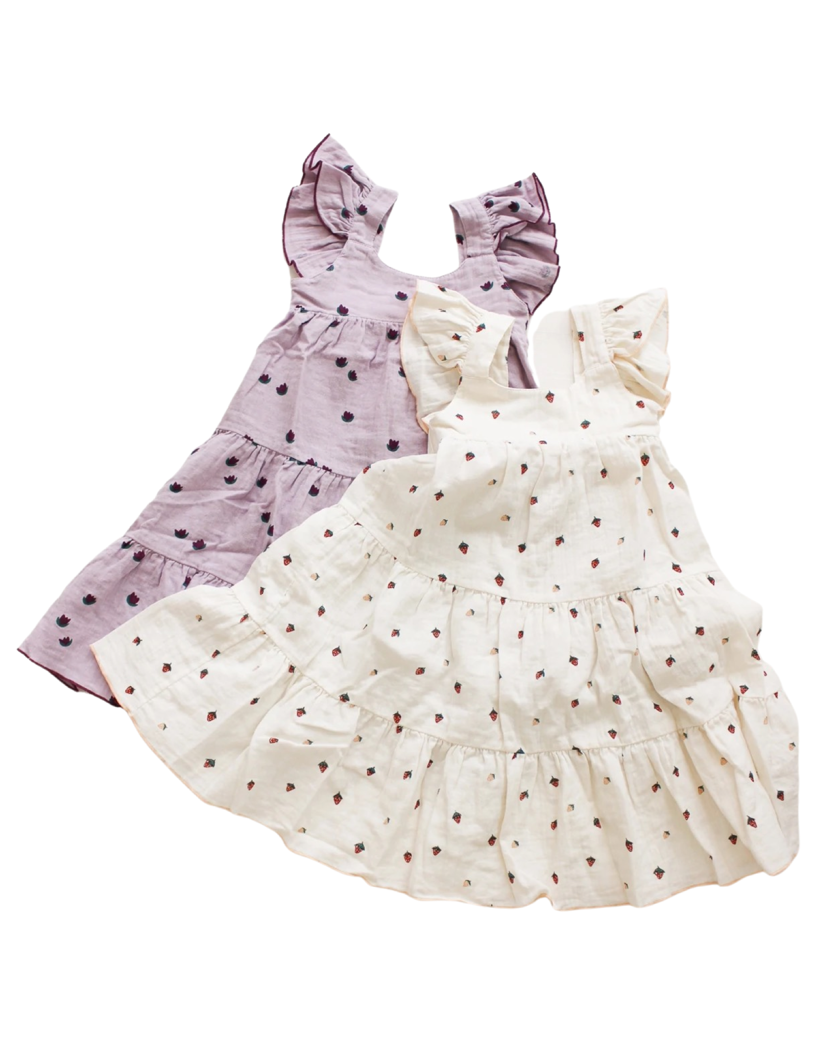 Fin & Vince Tulips tiered dress