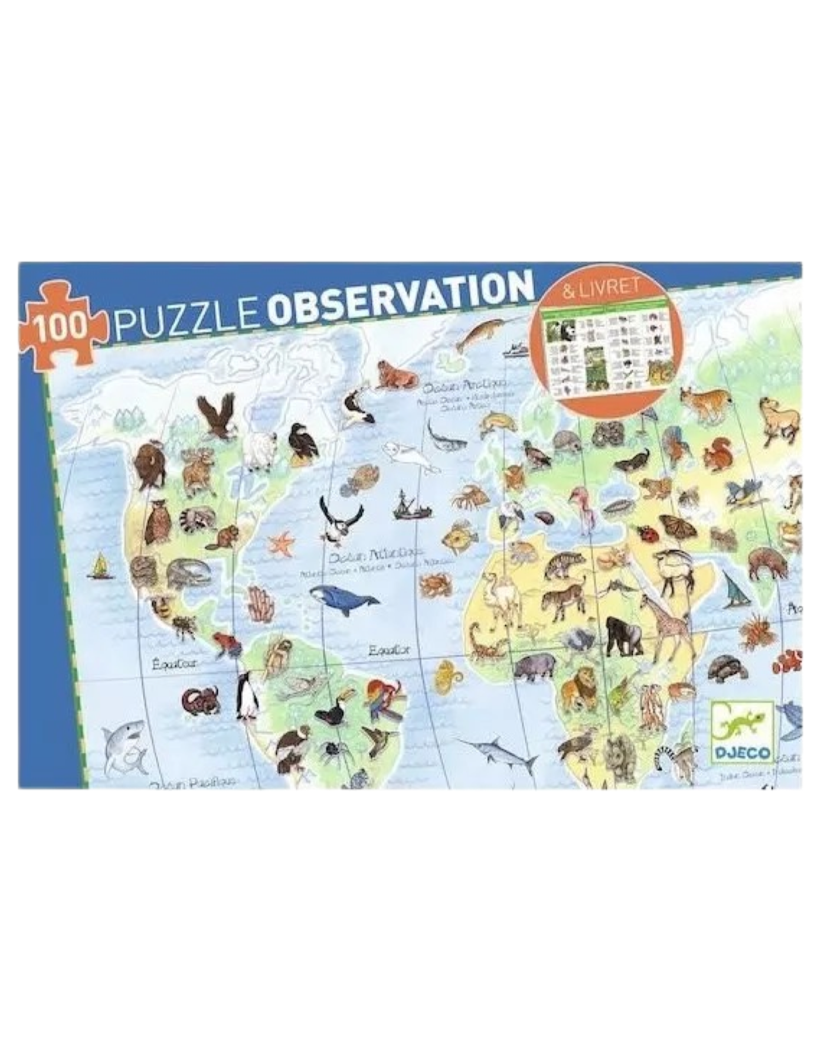 Djeco Observation Puzzle Animals of the world