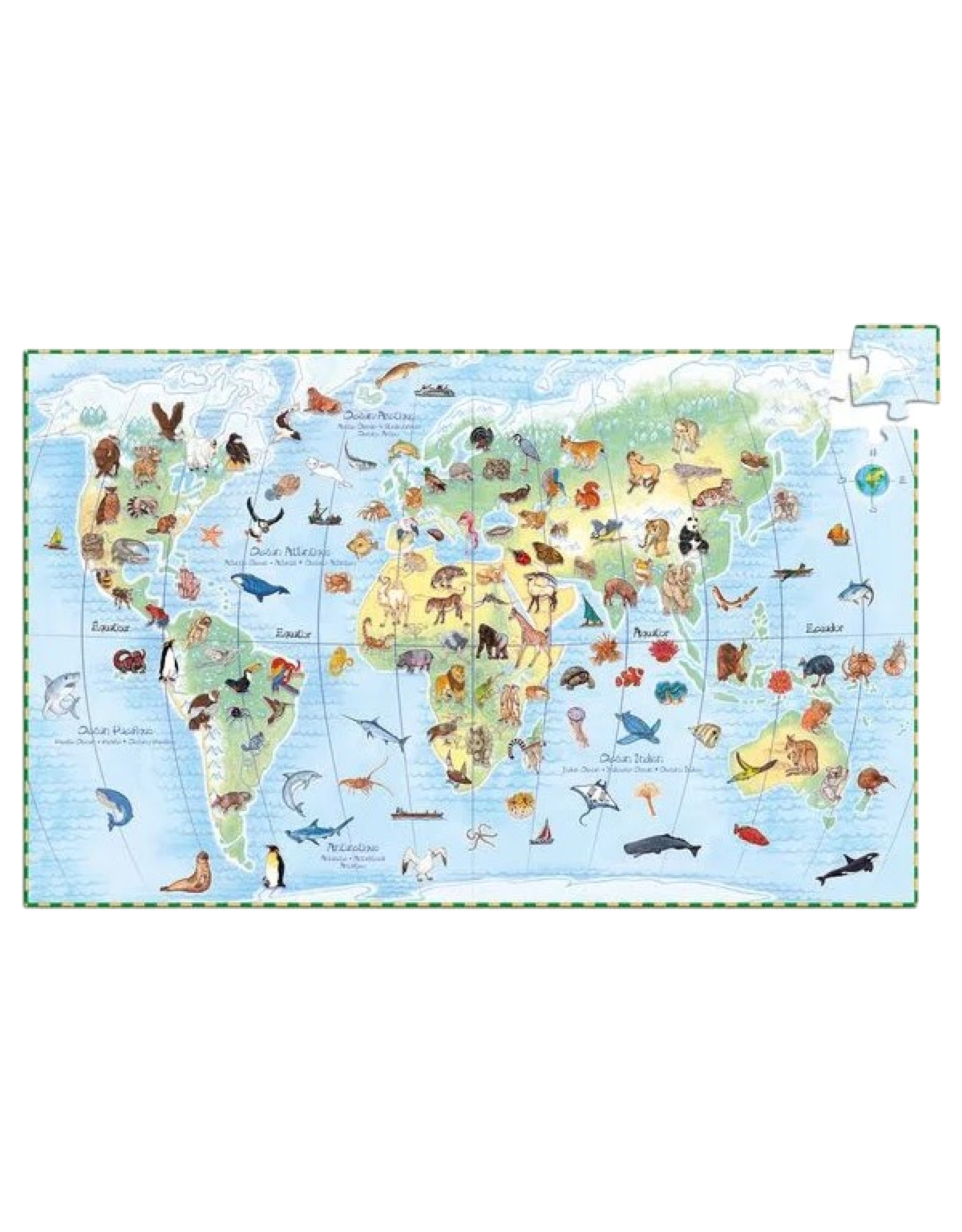 Djeco Observation Puzzle Animals of the world