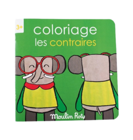 Moulin Roty Coloring book Les contraires