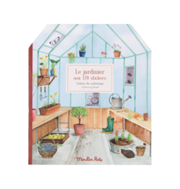 Moulin Roty Coloring Book and Stickers The Gardener