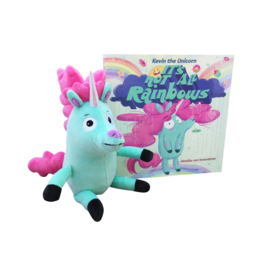 MerryMakers Kevin the Unicorn Stuffed Animal & Book
