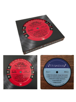 Vinylux Vintage Recycled Record Label Coasters