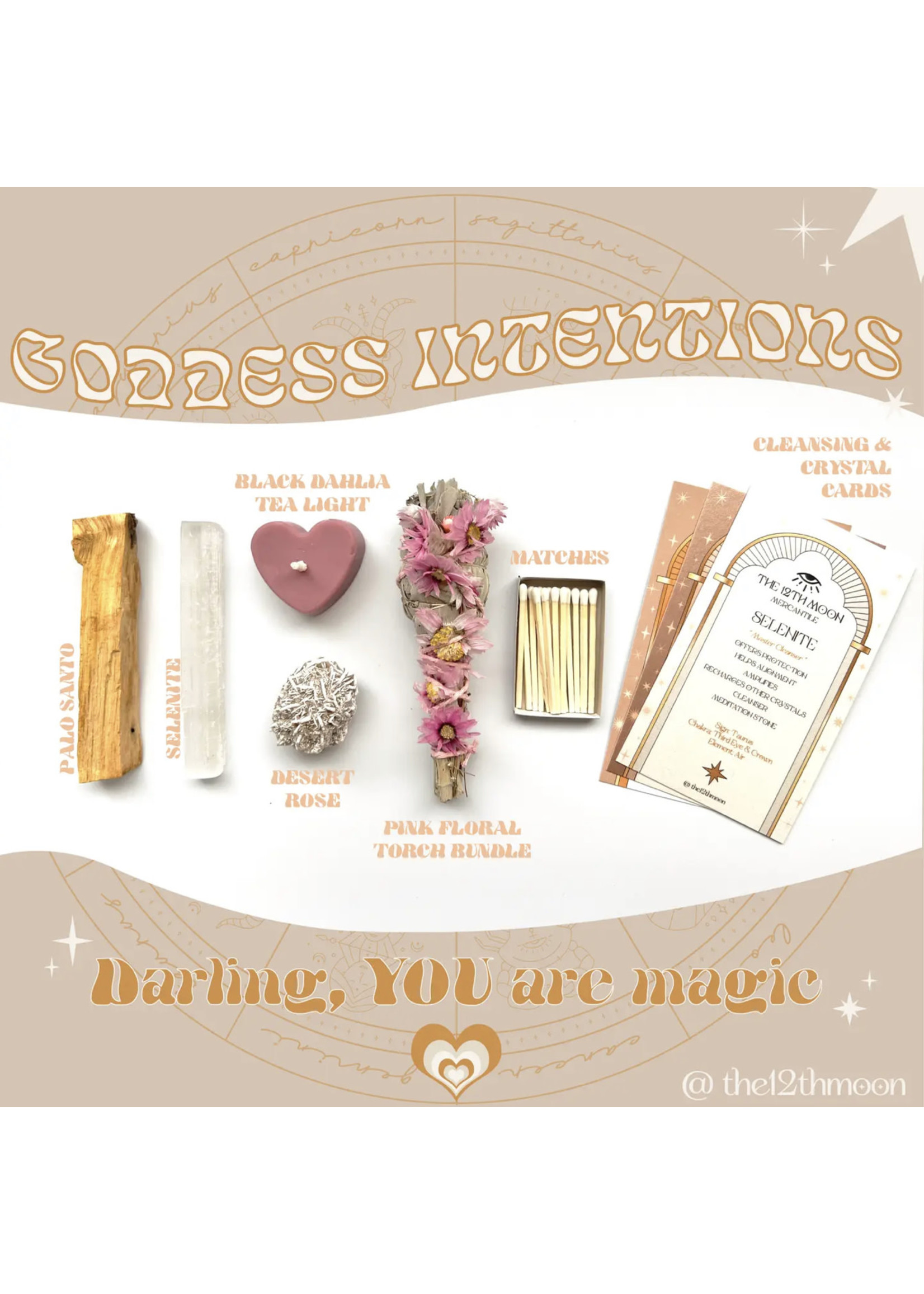 The 12th Moon Goddess Intention Kit- Self Care Ritual