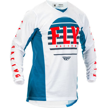 Fly Racing 2020 Fly Racing Kinetic K220 Youth Blue/White/Red Jersey