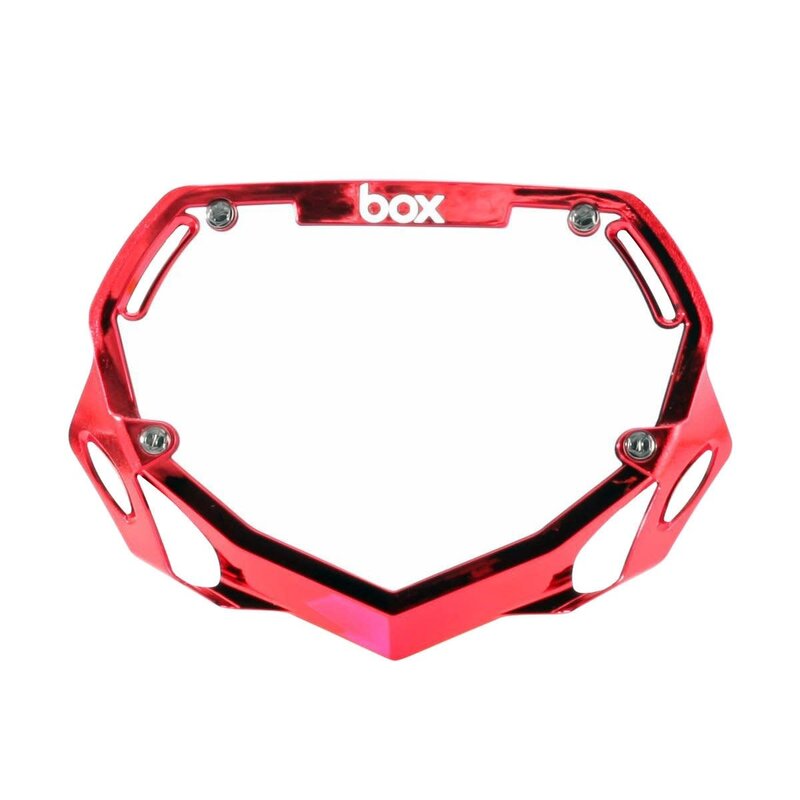 Box Components Box Two Chrome Mini Number Plate