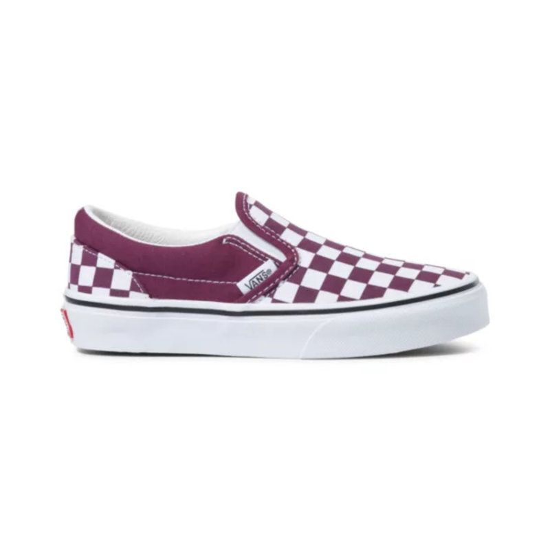 Vans Vans Kids Slip-On Checkerboard Grape/White Shoes