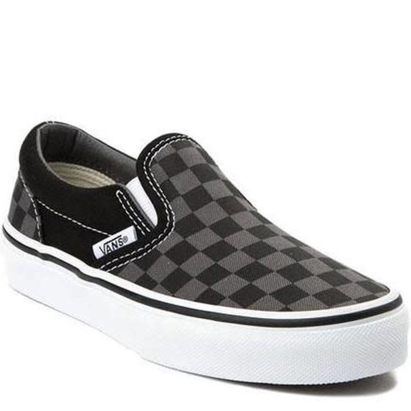 Vans Vans Kids Slip-on Black/Pewter Checkerboard Shoes