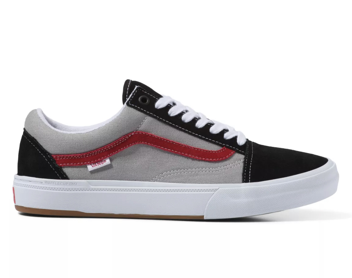 Vans BMX Old Skool Black/Grey/Red Shoes - Gordy's Bicycles