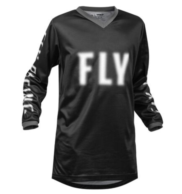 Fly Racing 2023 Fly Racing F-16 Youth Black/White Jersey
