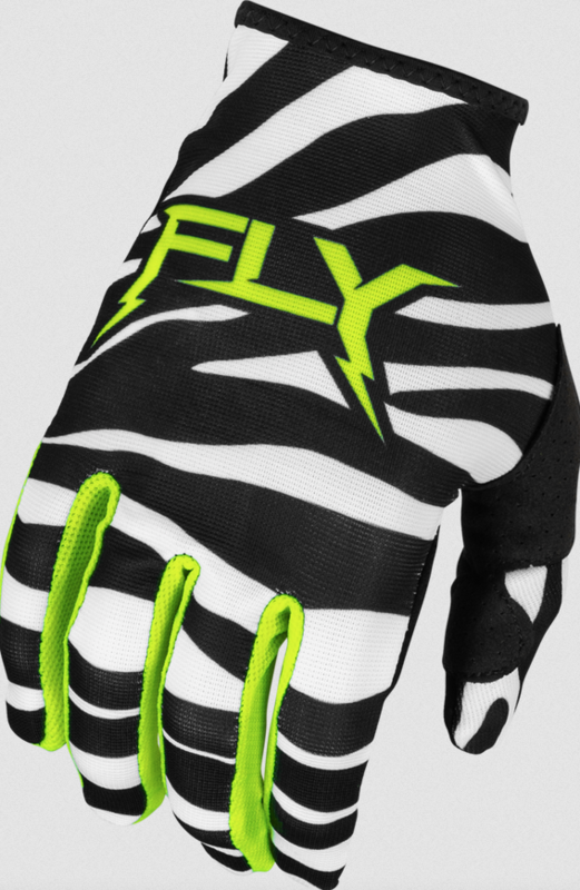 Fly Racing 2024 Fly Racing Lite Uncaged Black/White/Neon Green Gloves