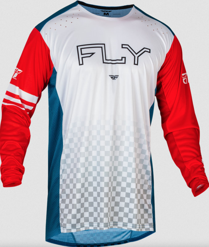 Fly Racing 2024 Fly Racing Rayce Adult Red/White/Blue Jersey