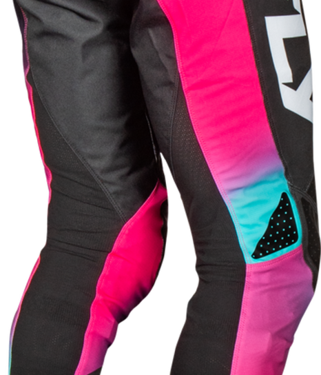 2025 Fly Racing Rayce Youth Fuschia/Black/Teal Pants 2025 Fly Racing Rayce Youth Fuschia/Black/Teal Pants