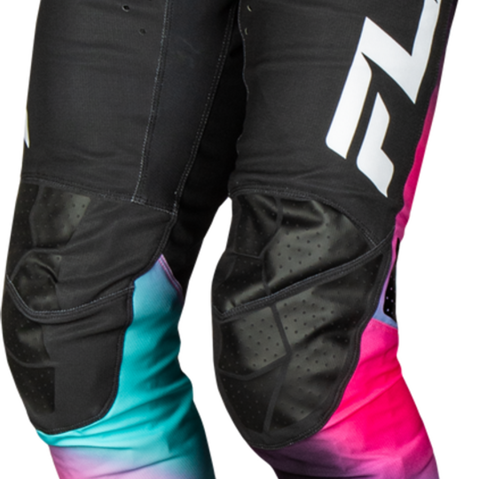 Fly Racing 2025 Fly Racing Rayce Youth Fuschia/Black/Teal Pants