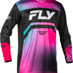 Fly Racing 2025 Fly Racing Rayce Youth Fuschia/Black/Teal Jersey