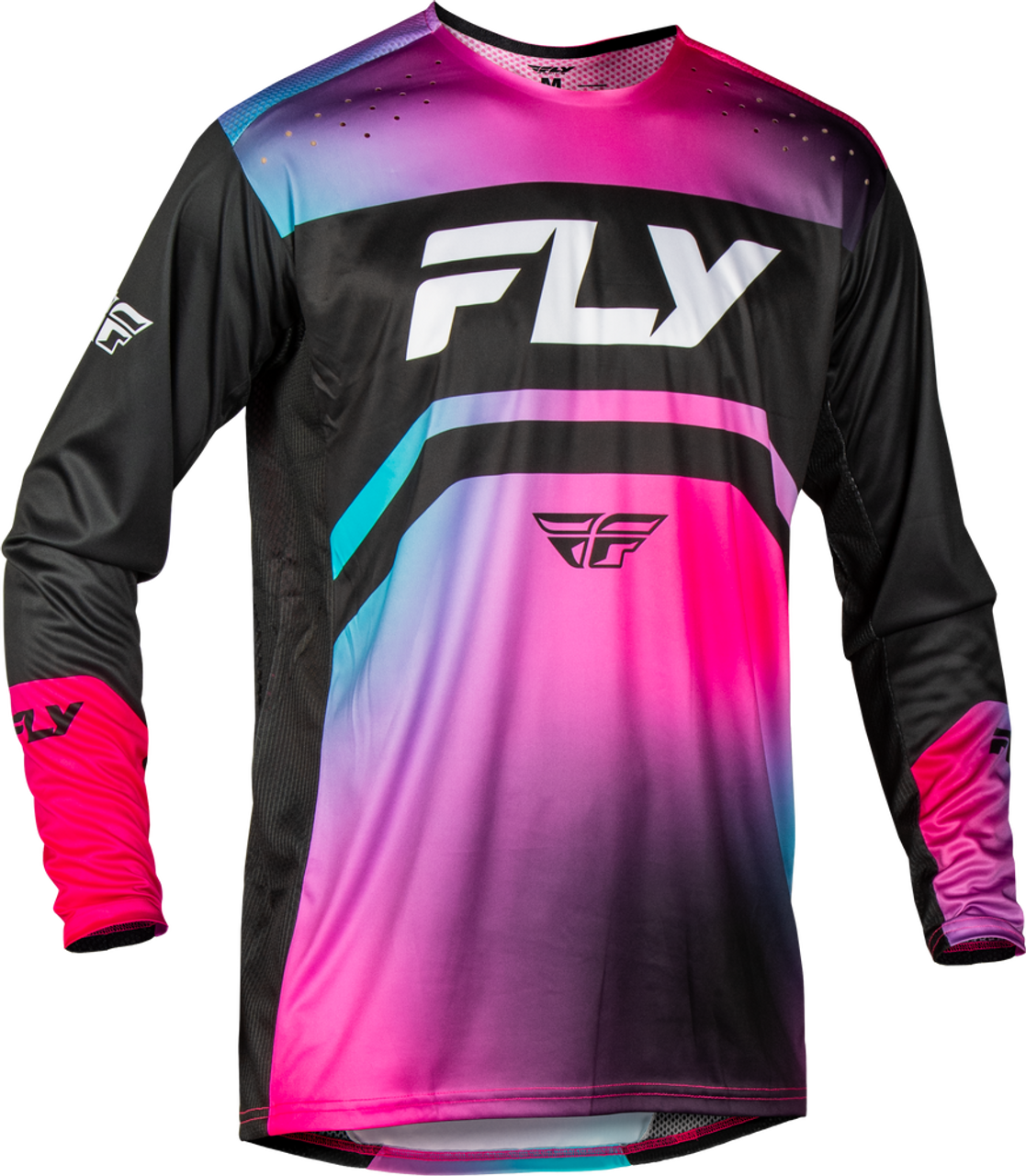 Fly Racing 2025 Fly Racing Rayce Youth Fuschia/Black/Teal Jersey