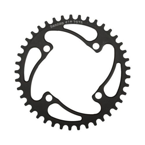 Rennen Rennen 4-Bolt Non-Threaded 38T Black Chainring