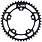 LDC LDC 4-Bolt Black Chainring