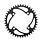 Rennen Rennen 4-Bolt Non-Threaded 46T Black Chainring .6T