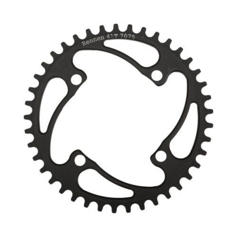Rennen Rennen 4-Bolt Non-Threaded 46T Black Chainring .6T