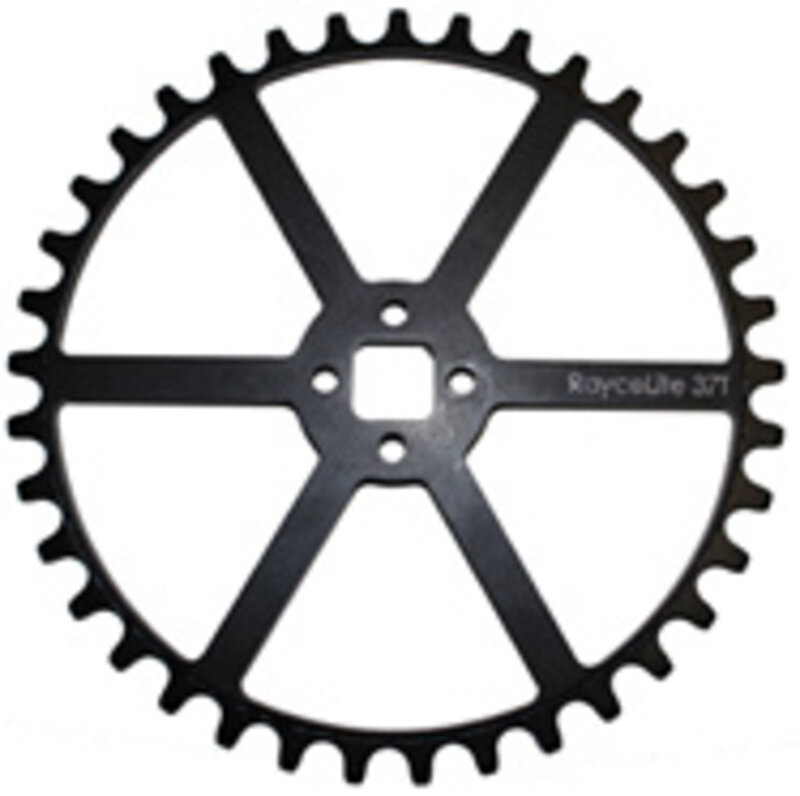 Rennen Rennen Raycelite 38T Black Chainring .0T