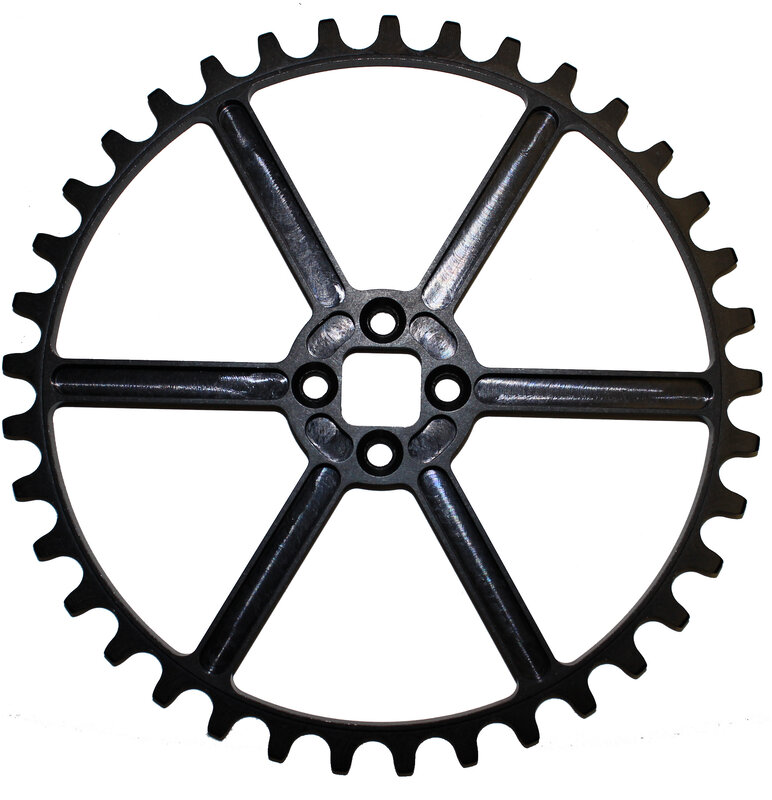 Rennen Rennen Raycelite 38T Black Chainring .0T