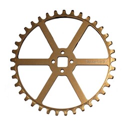 Rennen Rennen Raycelite 37T Gold Chainring .0T