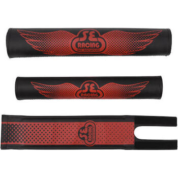 SE BIKES SE Bikes Wing Fade Black/Red Pad Set