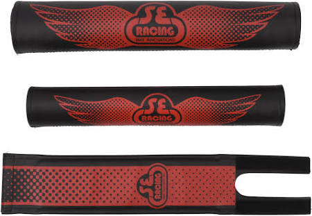 SE BIKES SE Bikes Wing Fade Black/Red Pad Set