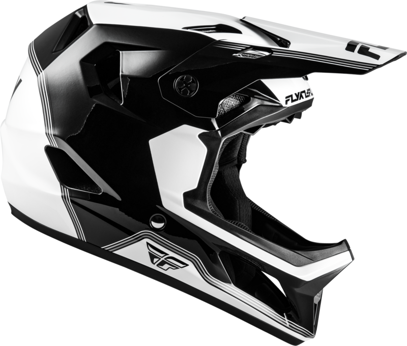Fly Racing 2026 Fly Racing Rayce Repeat Black/White Helmet