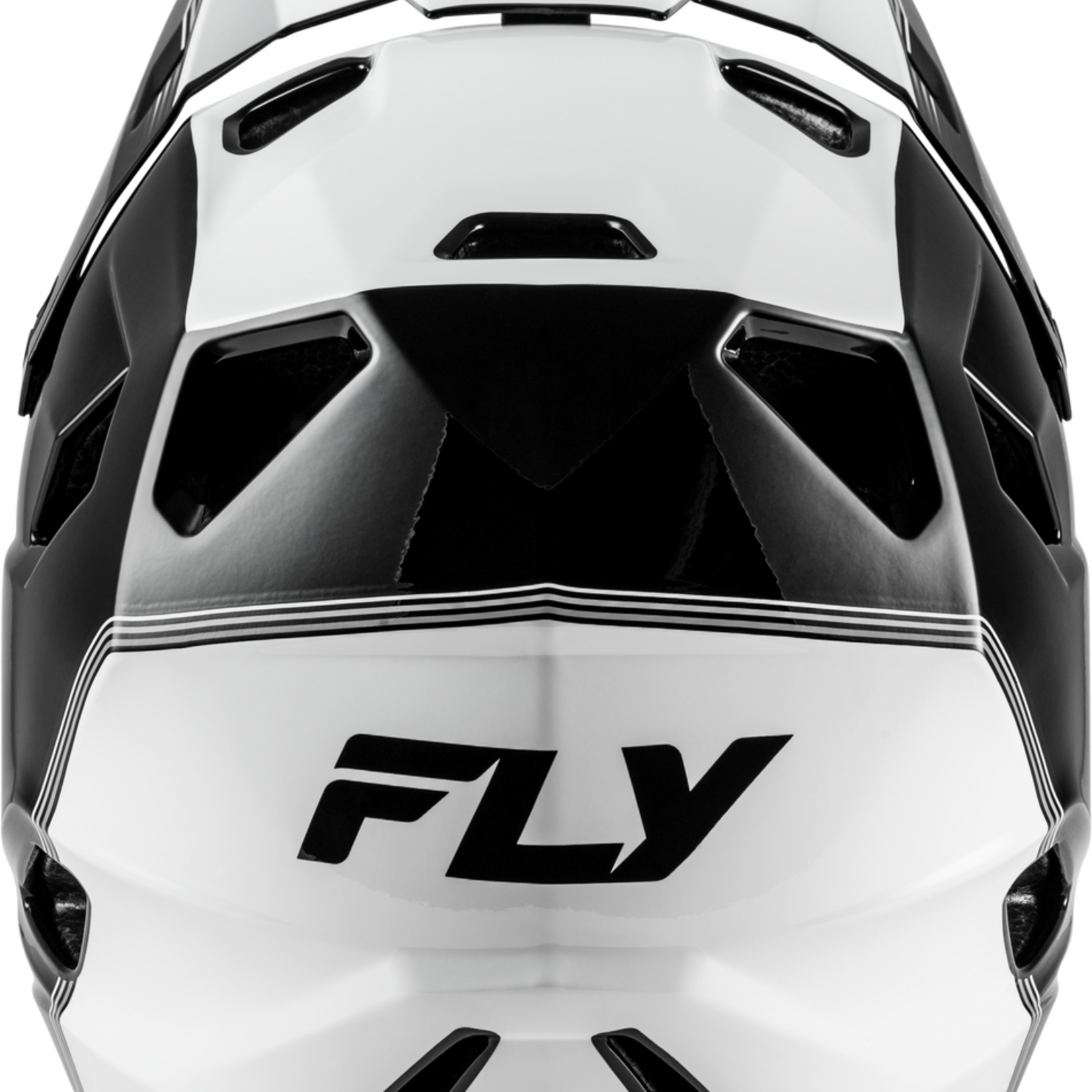Fly Racing 2026 Fly Racing Rayce Repeat Black/White Helmet