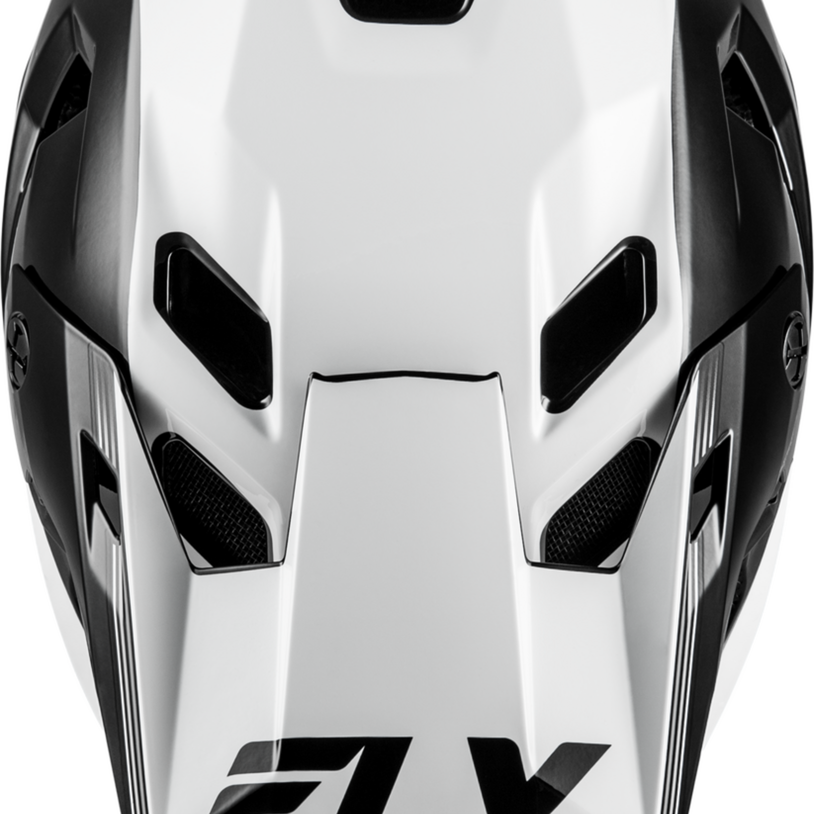 Fly Racing 2026 Fly Racing Rayce Repeat Black/White Helmet