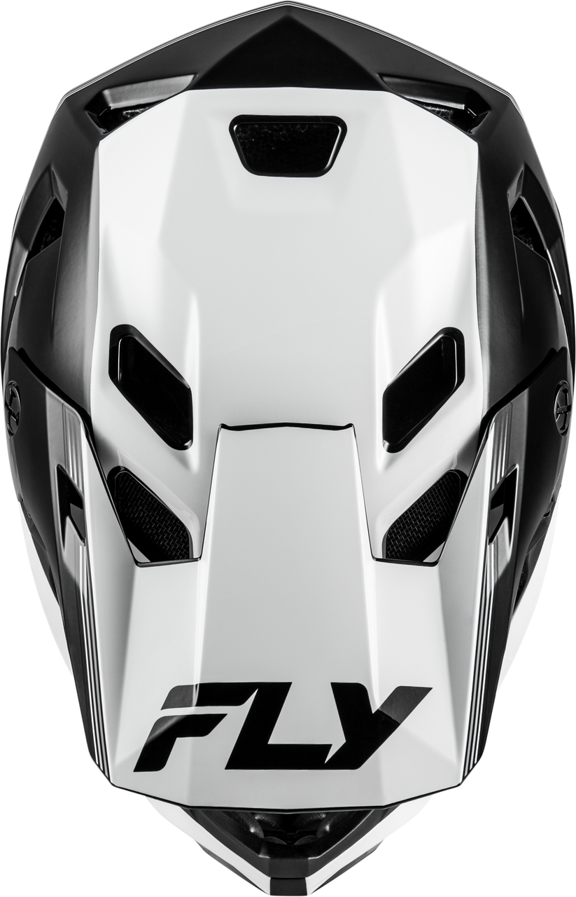 Fly Racing 2026 Fly Racing Rayce Repeat Black/White Helmet