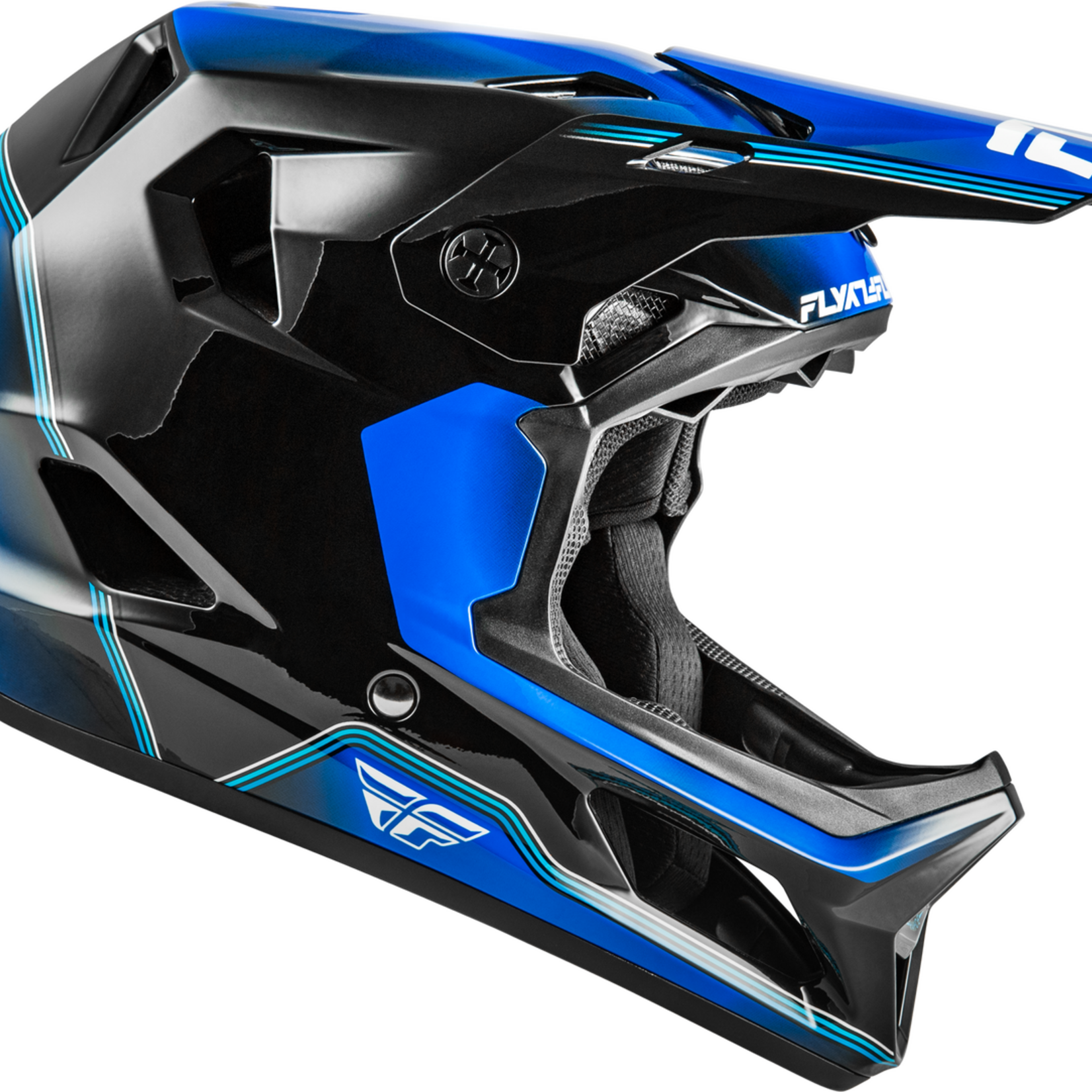 Fly Racing 2026 Fly Racing Rayce Repeat Black/Blue Helmet