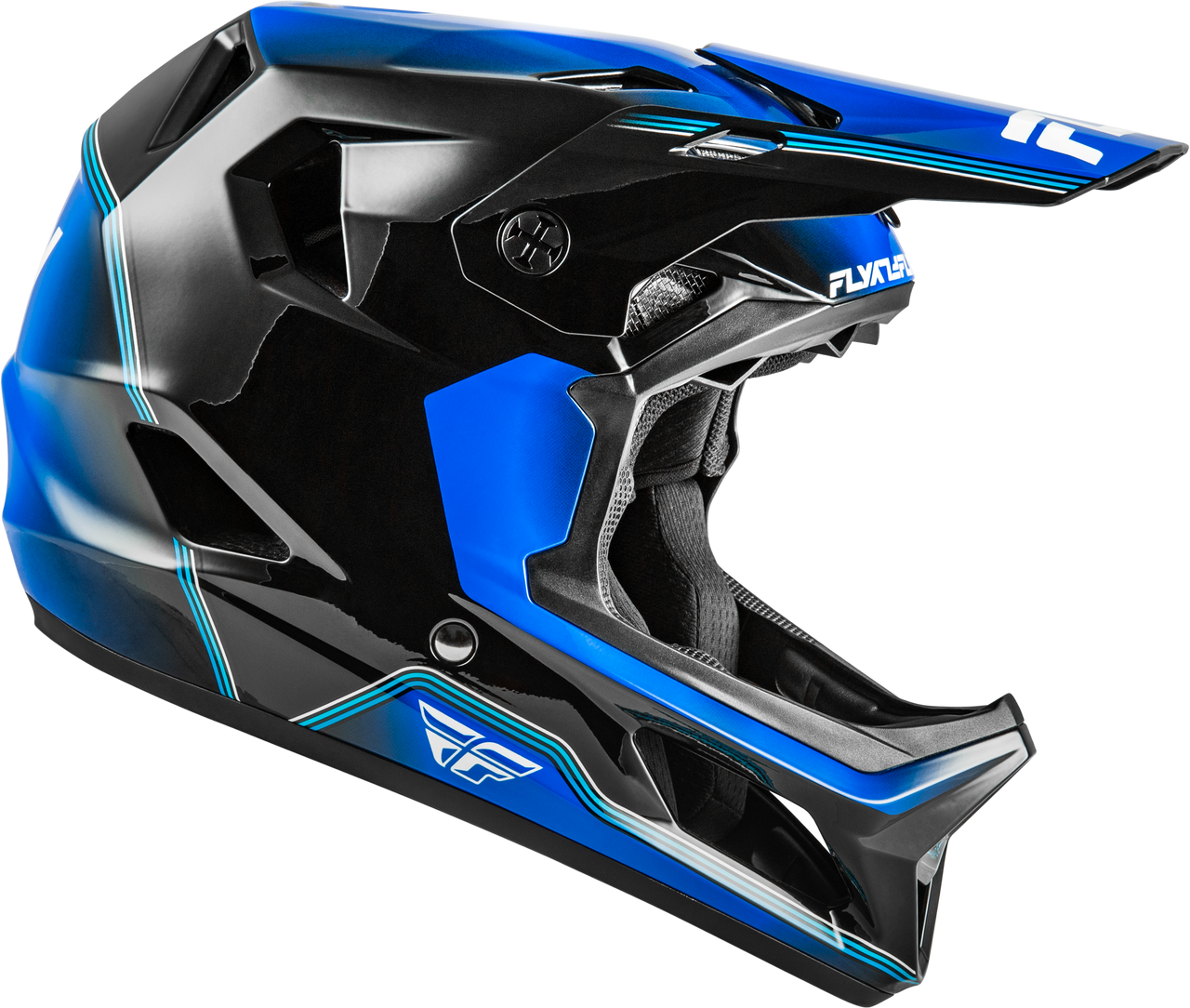 Fly Racing 2026 Fly Racing Rayce Repeat Black/Blue Helmet