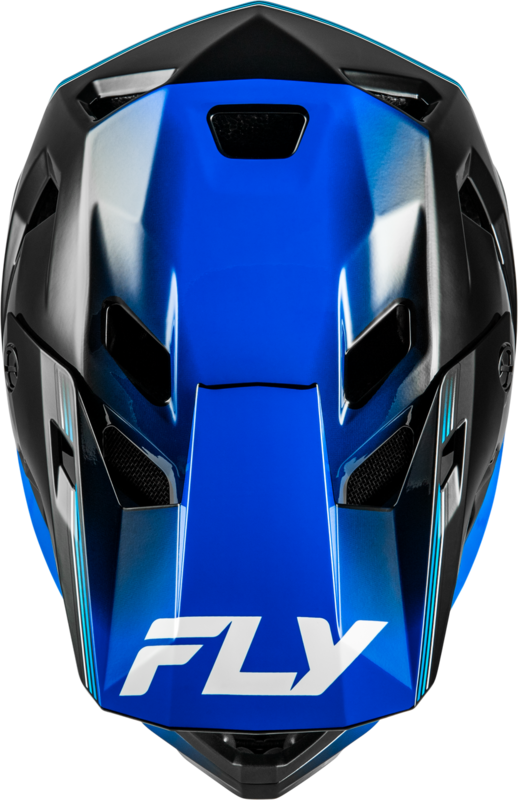 Fly Racing 2026 Fly Racing Rayce Repeat Black/Blue Helmet