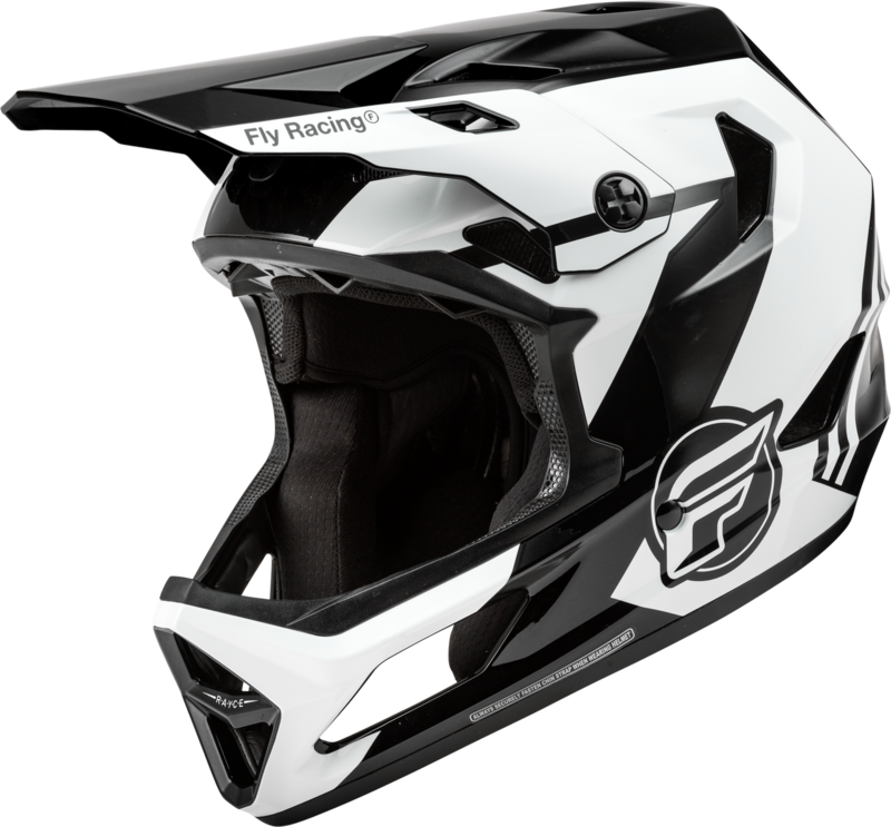 Fly Racing 2024 Fly Racing Rayce Black/White/Grey Helmet