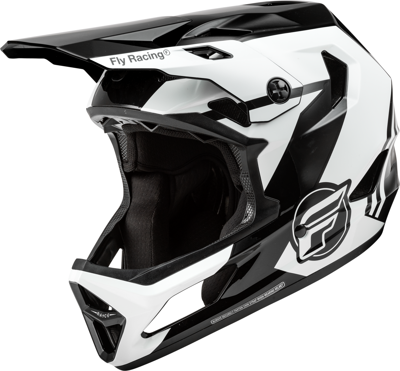 Fly Racing 2024 Fly Racing Rayce Black/White/Grey Helmet