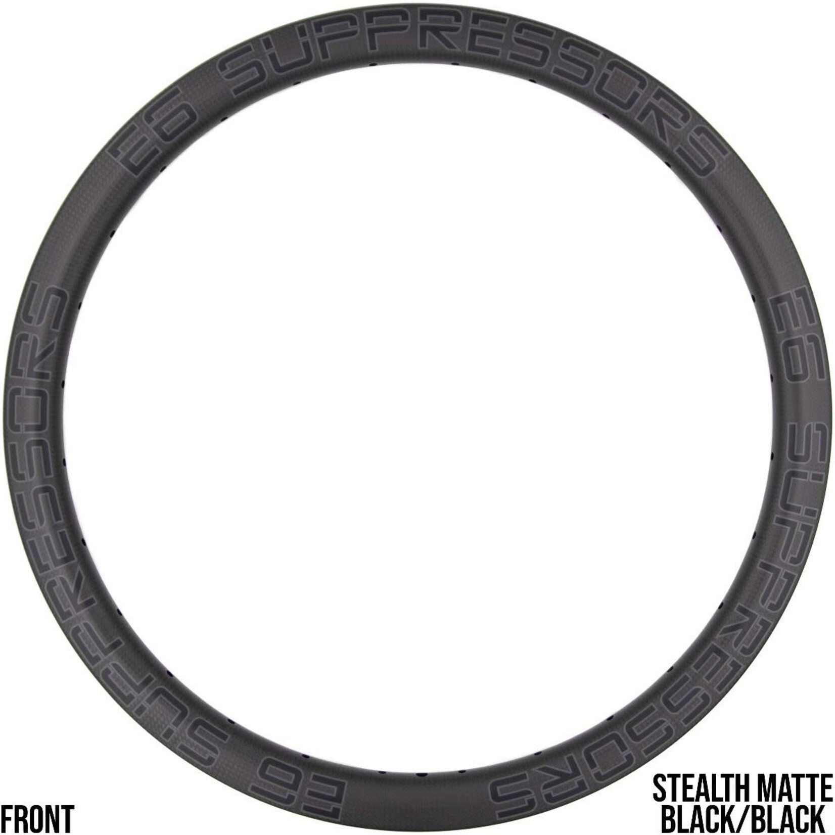 E6 Racing E6 Racing 24" Silencer Pro Front Matte Black Rim