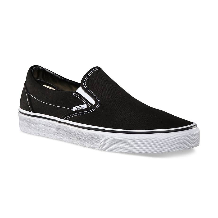 black van slip on shoes