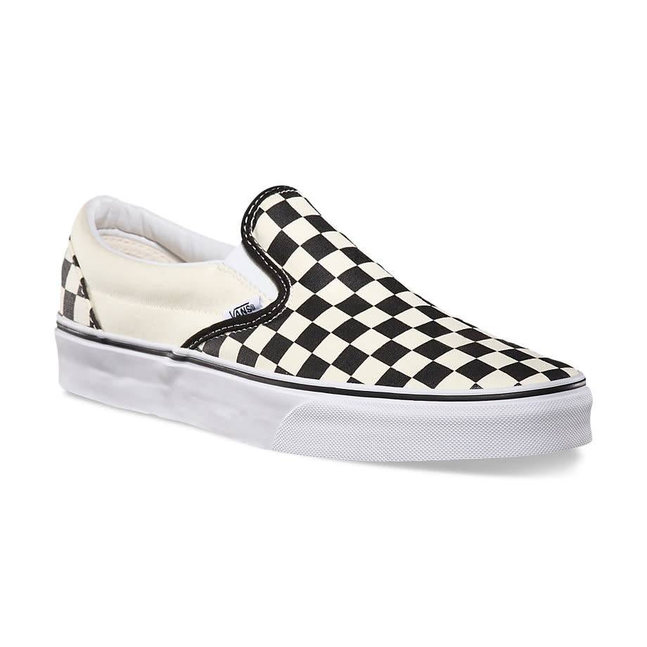 vans black white checkered shoes