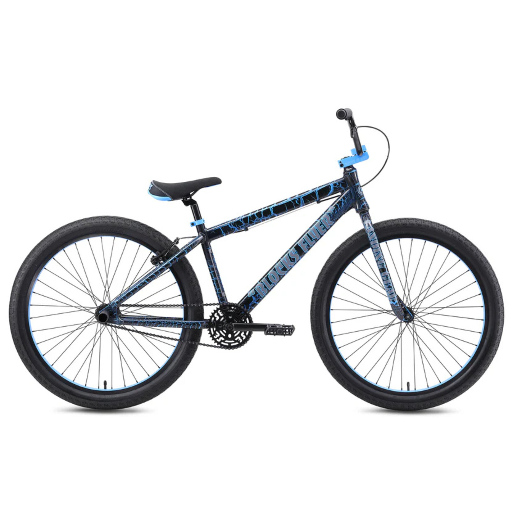 SE BIKES SE Bikes Block Flyer 26" Bike Blue Crackle