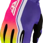 Fly Racing 2027 Fly Racing F-16 Raze Purple/Red/Yellow Adult Gloves