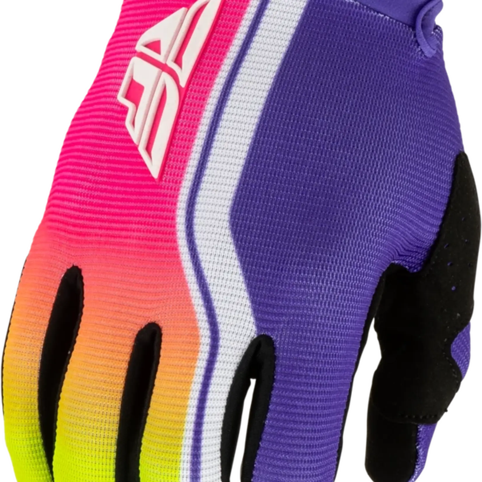 Fly Racing 2027 Fly Racing F-16 Raze Purple/Red/Yellow Adult Gloves