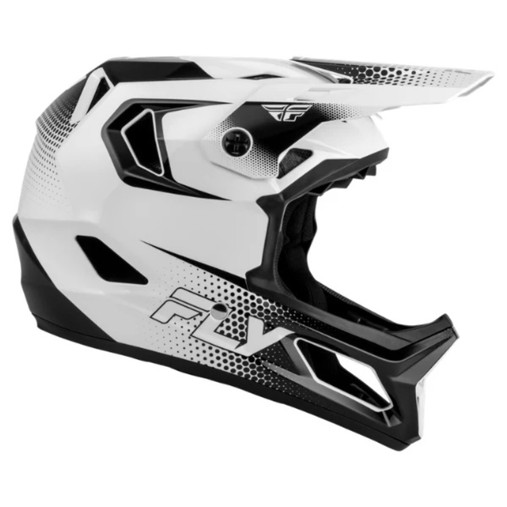 Fly Racing 2027 Fly Racing Rayce Sonar White/Black Helmet