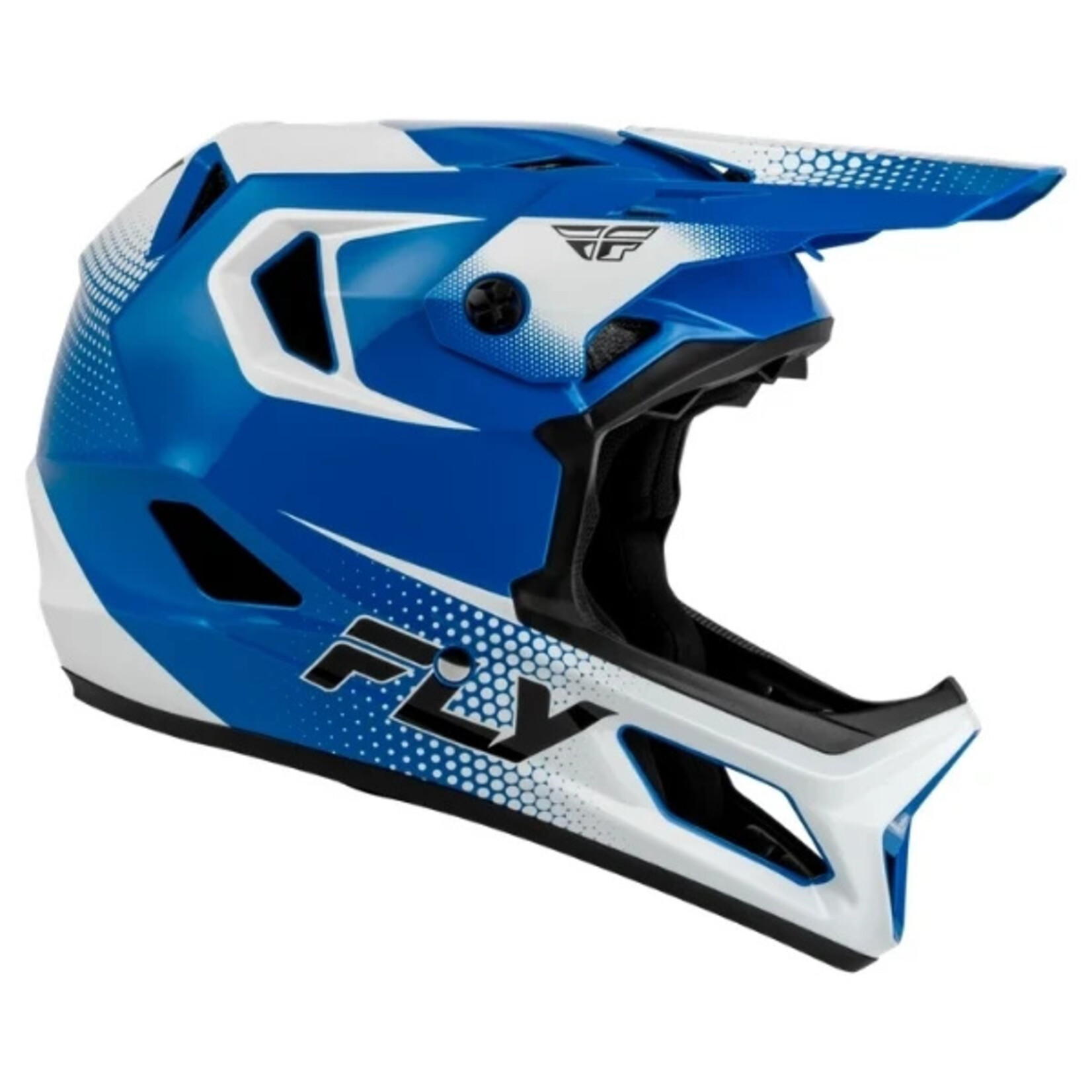 Fly Racing 2027 Fly Racing Rayce Sonar Blue/White/Black Helmet