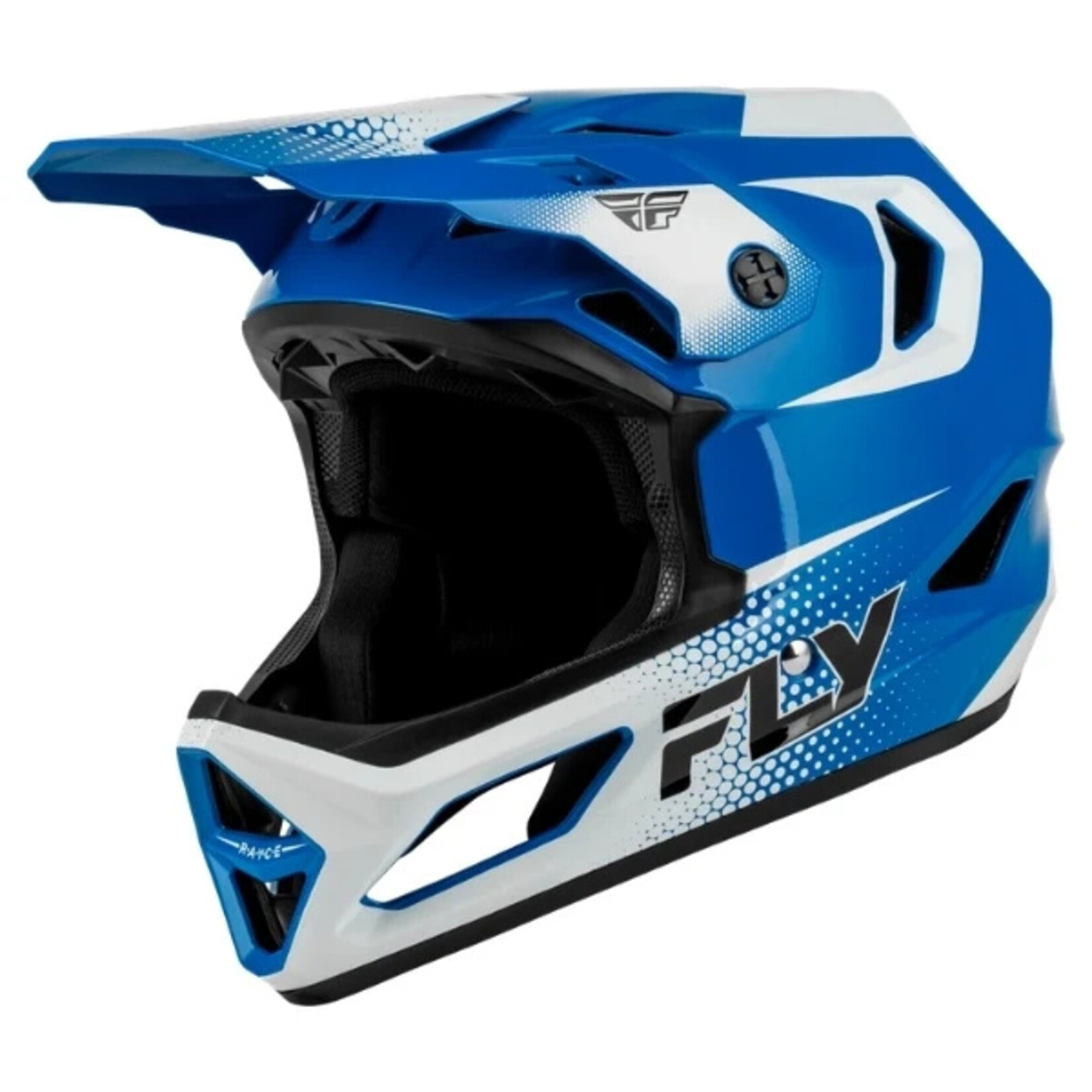 Fly Racing 2027 Fly Racing Rayce Sonar Blue/White/Black Helmet