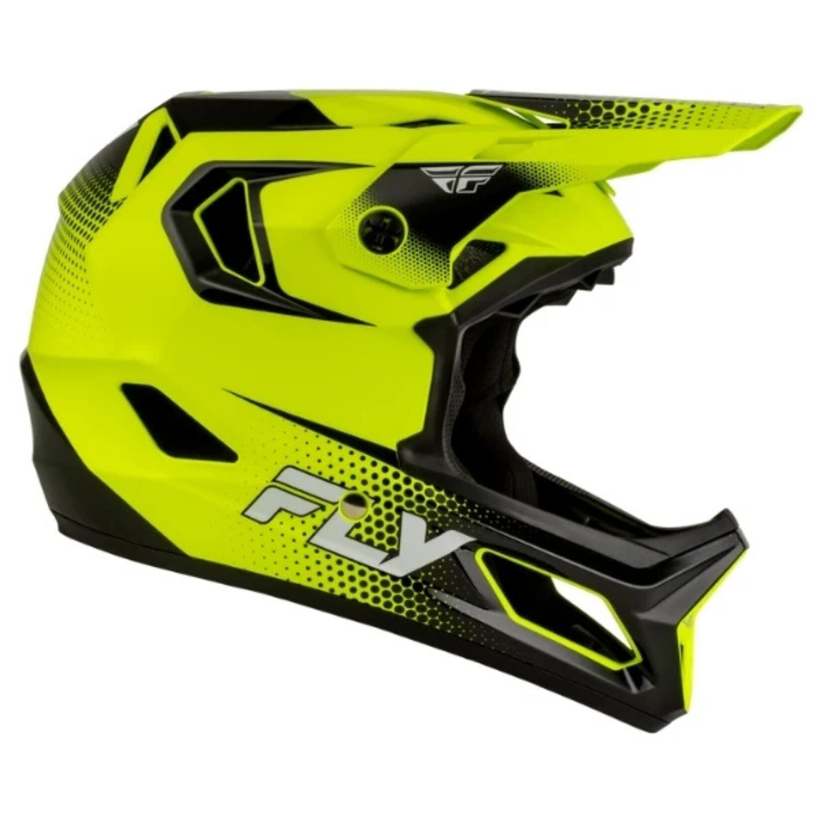 Fly Racing 2027 Fly Racing Rayce Sonar Hi-Vis/White/Black Helmet