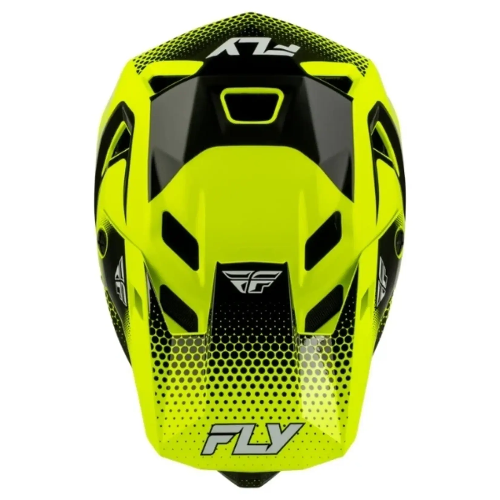 Fly Racing 2027 Fly Racing Rayce Sonar Hi-Vis/White/Black Helmet