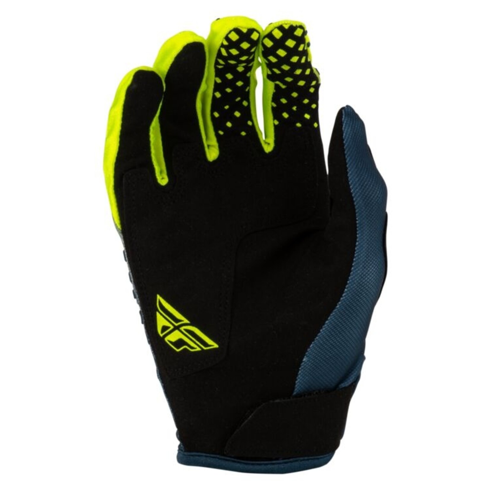Fly Racing 2027 Fly Racing Kinetic Adult Fade Navy/Hi-Vis/White Gloves